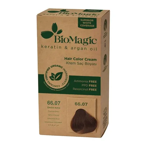 Farba do Włosów Czekoladowy Brąz 250 g Biomagic