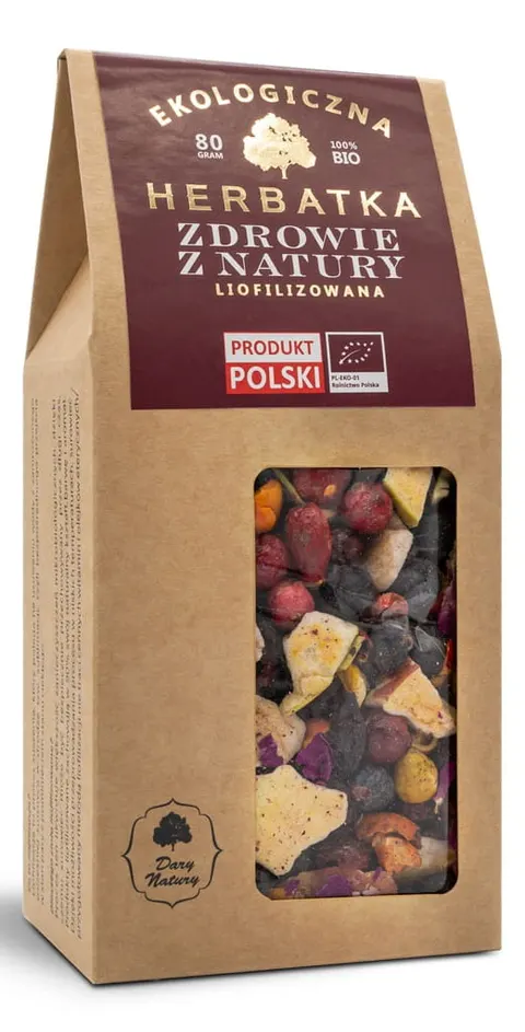 Herbatka Liofilizowana Zdrowie z Natury BIO 80 g Dary Natury