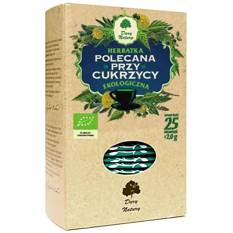 Herbatka Polecana przy Cukrzycy BIO (25 x 2 g) 50 g Dary Natury