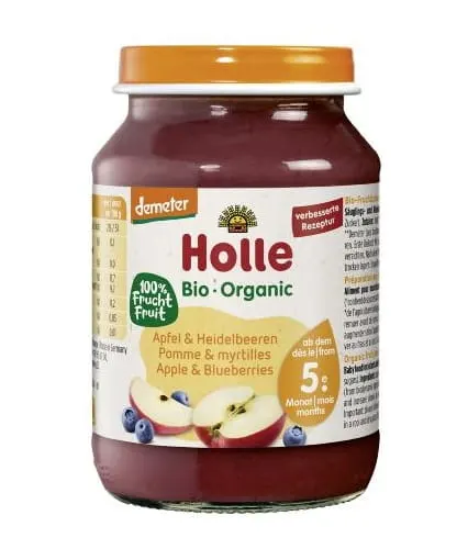 Deserek Jabłko Borówka Bezglutenowy BIO 190 g Holle