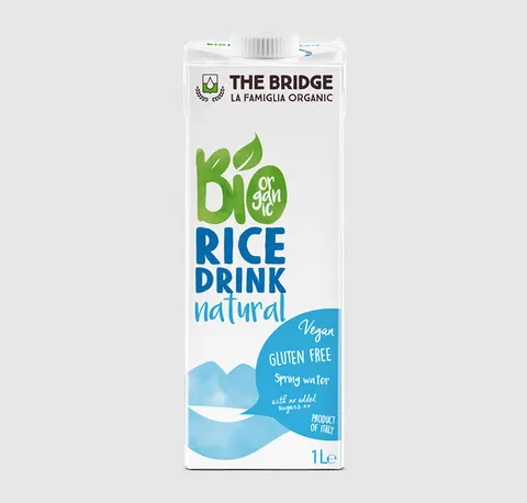 NAPÓJ RYŻOWY BEZ DODATKU CUKRÓW BEZGLUTENOWY BIO 1 L - THE BRIDGE