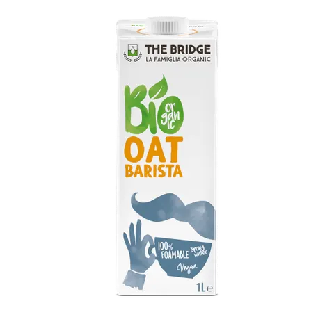 NAPÓJ OWSIANY BARISTA BEZ DODATKU CUKRÓW BIO 1 L - THE BRIDGE