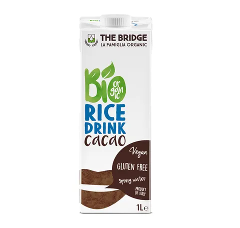 NAPÓJ RYŻOWY O SMAKU CZEKOLADOWYM BEZGLUTENOWY BIO 1 L - THE BRIDGE