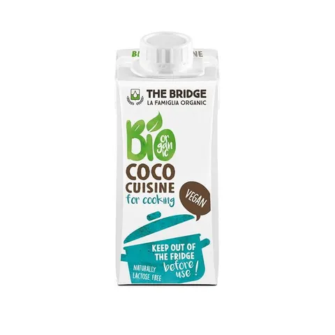 Krem Kokosowy do Gotowania bez Dodatku Cukrów Bezglutenowy BIO 200 ml The Bridge
