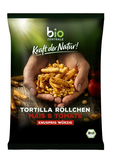 Chipsy Tortilla Rurka Pomidorowe Bezglutenowe BIO 125 g BIO Zentrale