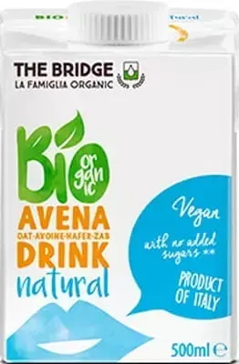 Napój Owsiany bez Dodatku Cukrów BIO 500 ml The Bridge