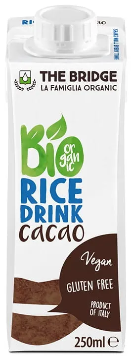Napój Ryżowy o Smaku Czekoladowym Bezglutenowy BIO 250 ml The Bridge