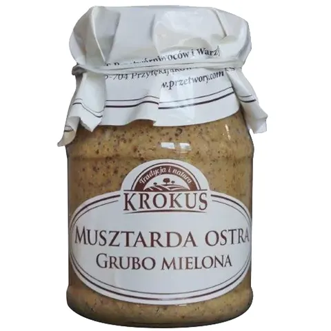 Musztarda Ostra Gruba Mielona 180 g Krokus