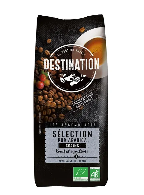 Kawa Ziarnista Arabica 100% Selection BIO 1 kg Destination