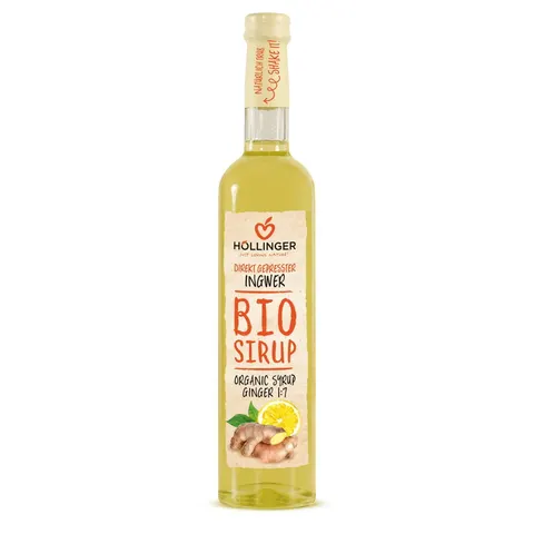 Syrop Imbirowo - Cytrynowy BIO 500 ml Hollinger