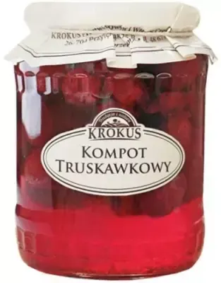 Kompot Truskawkowy 640 g (260 g) Krokus