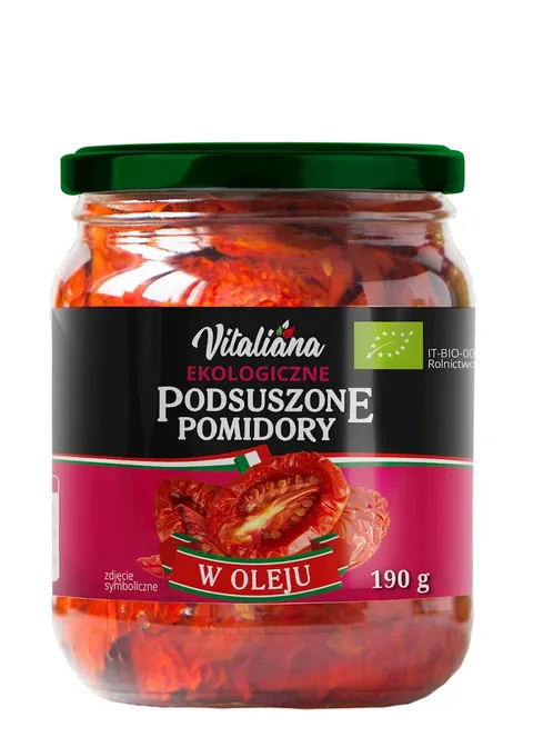 Pomidory Podsuszone w Oleju BIO 190 g Vitaliana