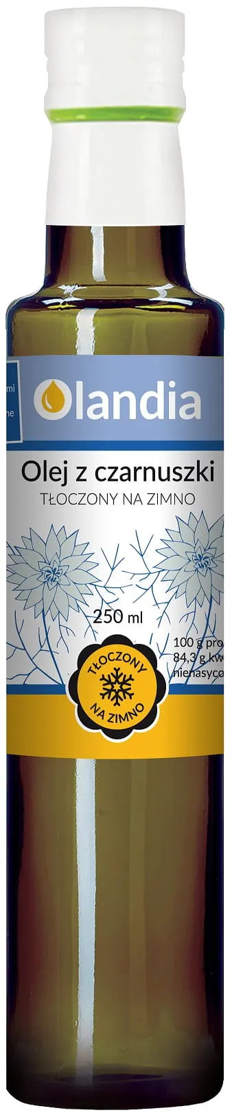 Olej z Czarnuszki Tłoczony na Zimno 250 ml Olandia