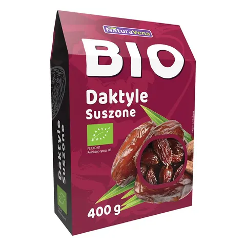 Daktyle bez Pestek Suszone BIO 400 g Naturavena