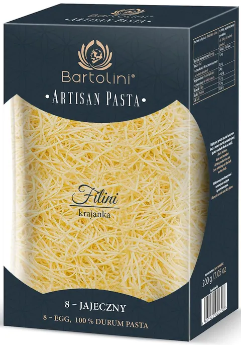 Makaron Semolinowy 8-Jajeczny Krajanka Średnia 200 g Bartolini