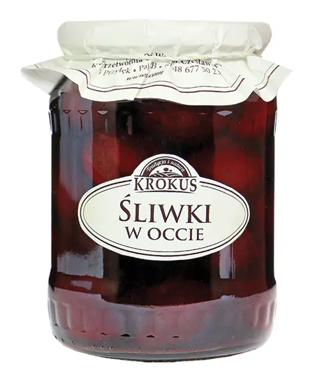 Śliwki w Occie Bezglutenowe 500 g (250 g) Krokus
