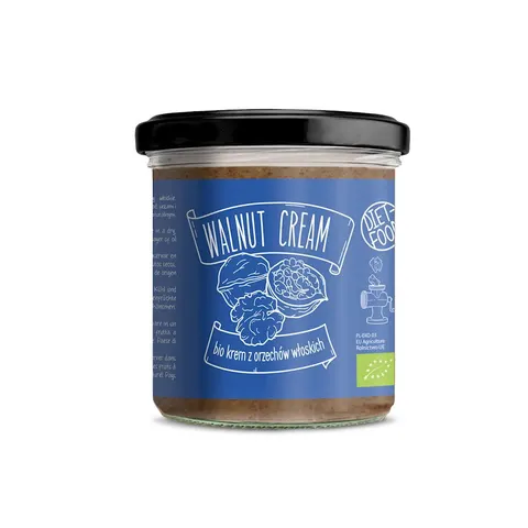 Krem z Prażonych Orzechów Włoskich BIO 300 g Diet-Food