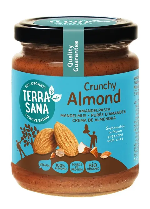 Krem z Prażonych Migdałów Crunchy BIO 250 g Terresana