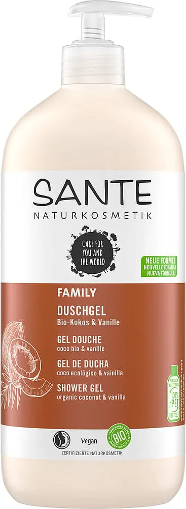 Żel pod Prysznic Kokos i Wanilia ECO 500 ml Sante