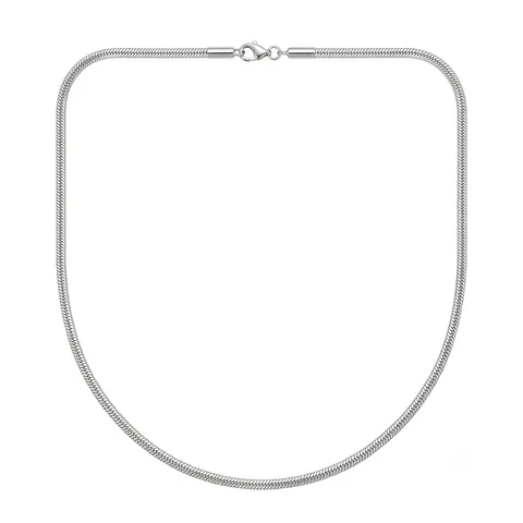Łańcuszek ze stali 316L ŻMIJKA 2 mm - srebrny
