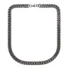 Łańcuch ze stali 316L CUBAN LINK 10 mm - antracyt
