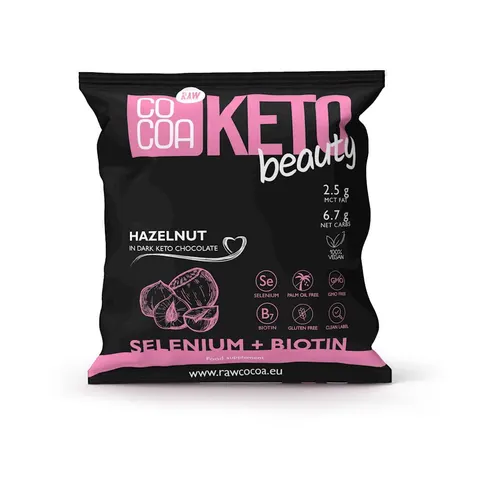 Orzechy Laskowe w Keto Czekoladzie Ciemnej Beauty 70 g Cocoa