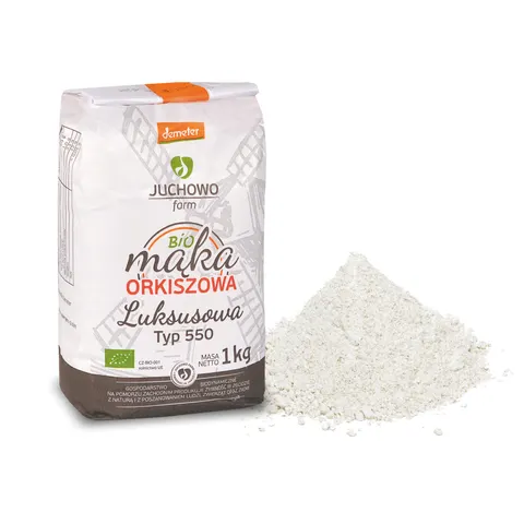 Mąka Orkiszowa Luksusowa Typ 550 Demeter BIO 1 kg Juchowo