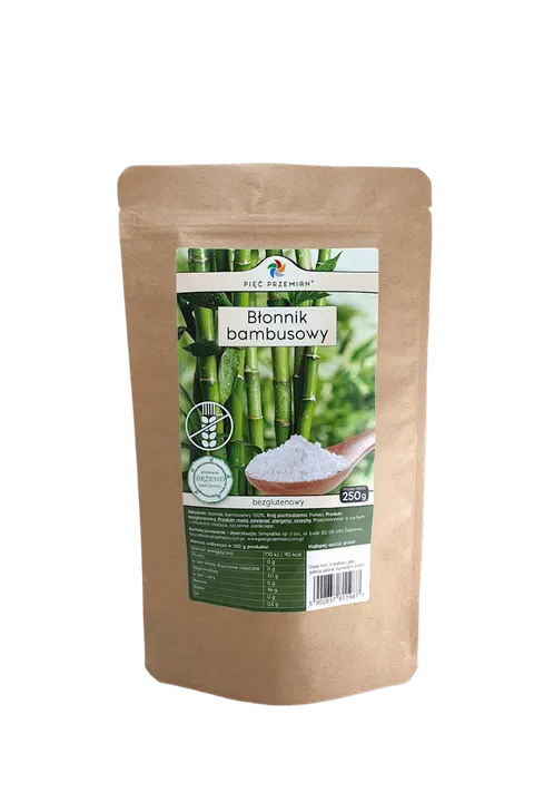 Błonnik Bambusowy Bezglutenowy 250 g Pięć Przemian