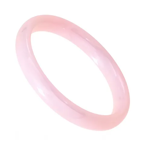 Gładka obrączka ceramiczna 3 mm - różowa