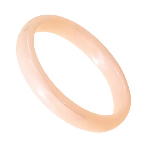 Gładka obrączka ceramiczna 3 mm - brzoskwiniowa