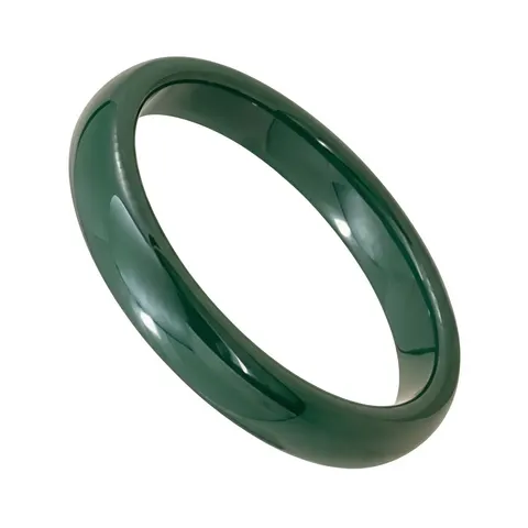 Gładka obrączka ceramiczna 3 mm - ciemnozielona