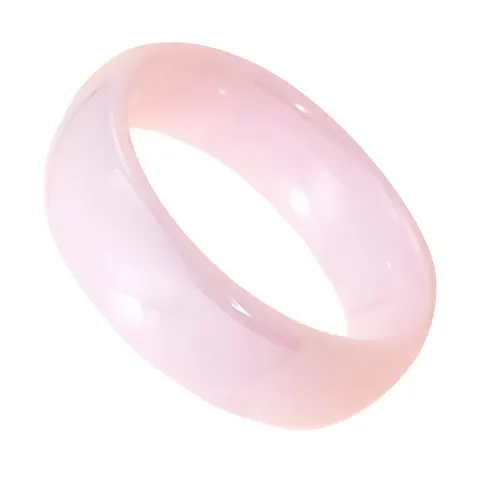 Gładka obrączka ceramiczna 6 mm - różowa