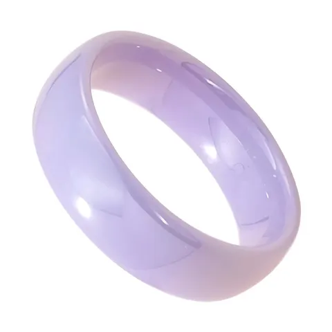 Gładka obrączka ceramiczna 6 mm - lawendowa