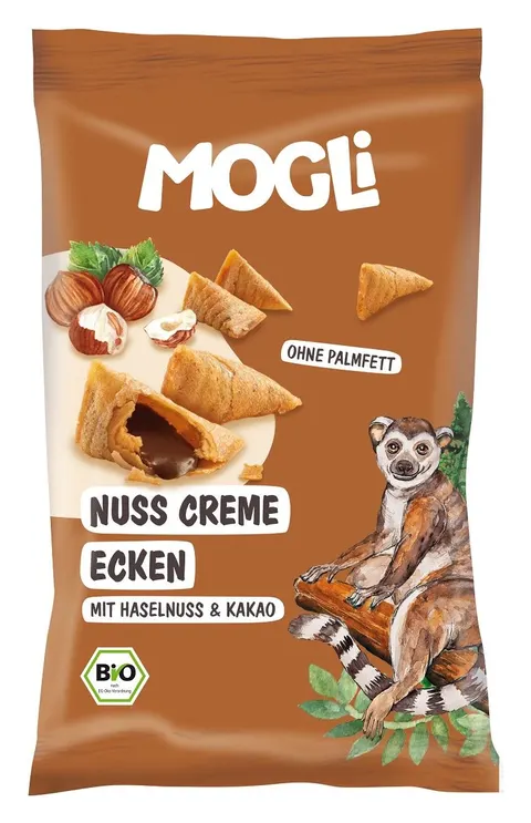 Rożki z Kremem Orzechowo - Kakaowym Bezglutenowe BIO 30 g Mogli