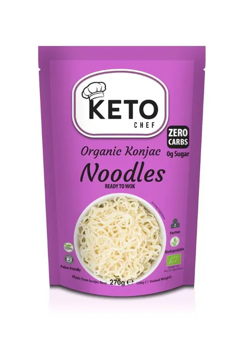 Makaron Keto Konjac Typu Noodle Bezglutenowy BIO 270 g Keto Chef