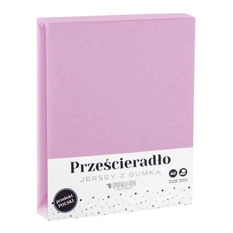 Prześcieradło Jersey Z Gumką Wrzosowy