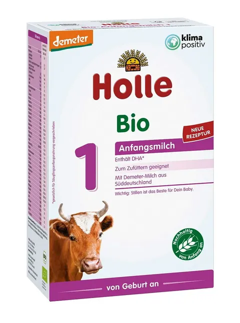 Mleko Początkowe Krowie 1 dla Niemowląt od Urodzenia Demeter BIO 400 g Holle