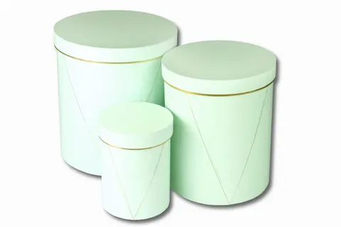 ekskluzywne pudełko okrągłe flower box cm Miętowy