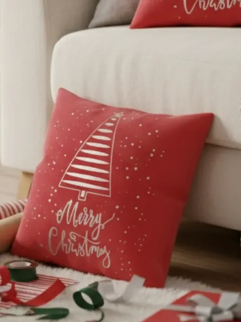 Poszewka Świąteczna TREE 1 Czerwony