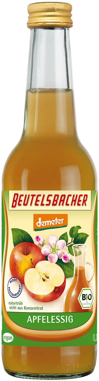 Ocet Jabłkowy 5% Niefiltrowany Demeter BIO 330 ml Beutelsbacher