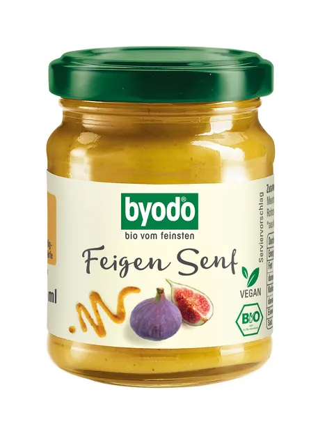 Musztarda Figowa Bezglutenowa BIO 125 ml Byodo