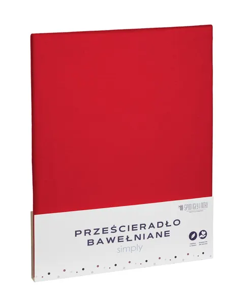Prześcieradło SIMPLY – 2. Gatunek | OUTLET Czerwony