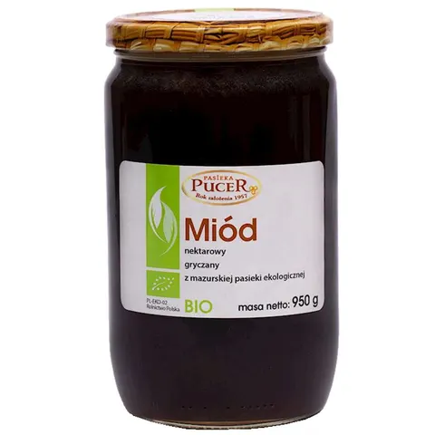 Miód Nektarowy Gryczany BIO 950 g Pasieka Pucer