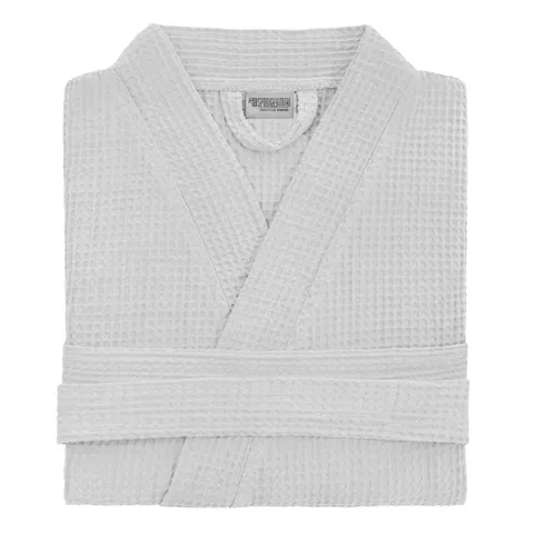 Szlafrok Bawełniany Kimono GOFER (gatunek kurczliwy) Szary