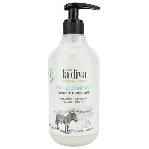 Mydło w Płynie do Rąk z Oślim Mlekiem 500 ml La Diva
