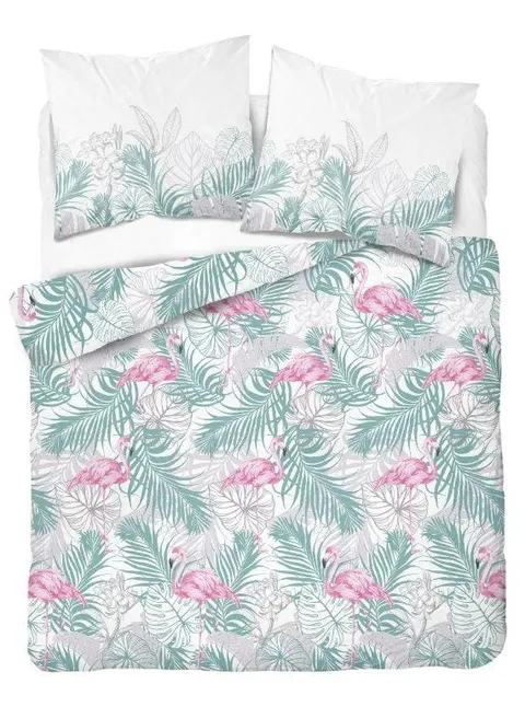 Pościel Satyna Bawełniana Home Satin 2913A FLAMINGI Miętowy