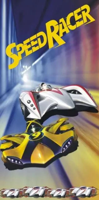 Kąpielowy Ręcznik Dla Dzieci SPEED RACER