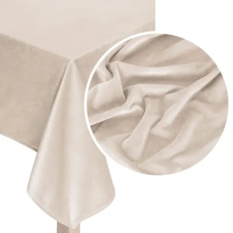 Obrus Welurowy SOFT Beżowy
