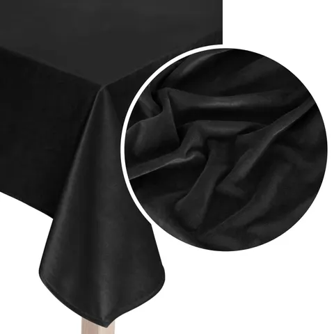 Obrus Welurowy SOFT Czarny