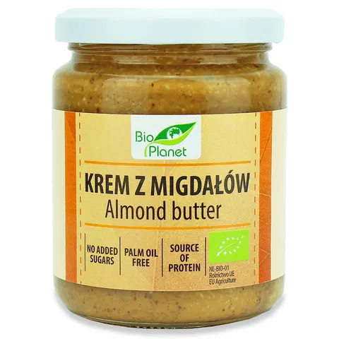 Krem z Migdałów Prażonych BIO 250 g Bio Planet